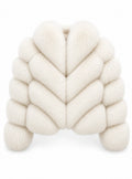 FOX FUR W SUEDE LEATHER WHITE