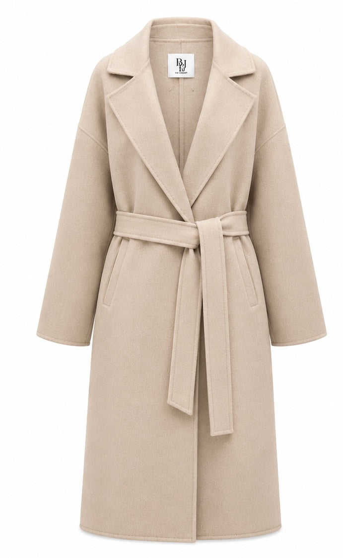 %100 CASHMERE HAND-SNITCHED COAT